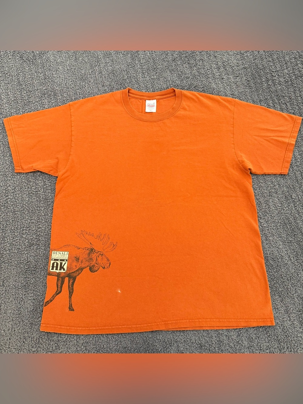 🔥 Vintage Denali Alaska Moose Graphic Tee Anvil Mens XL